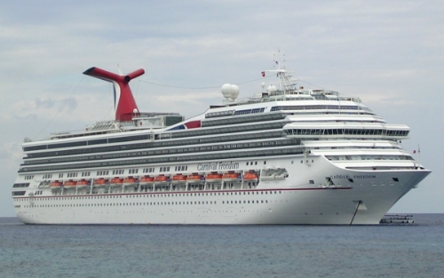 Carnival Freedom Ship At Carnival Cruise Lines