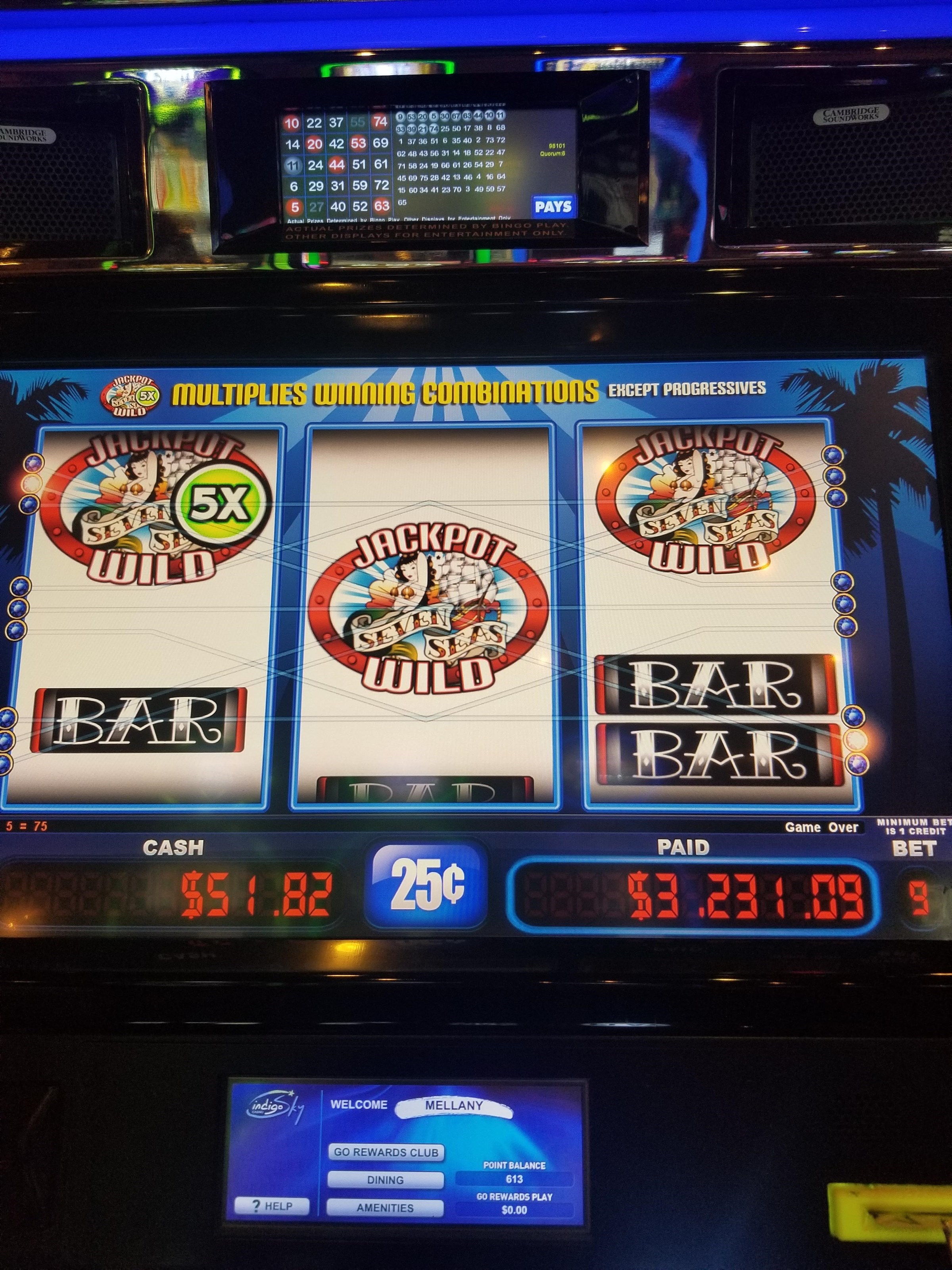 Slot Machines At Indigo Sky Casino Casino