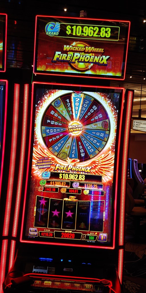 Wicked wheel fire Phoenix Slot Machine by